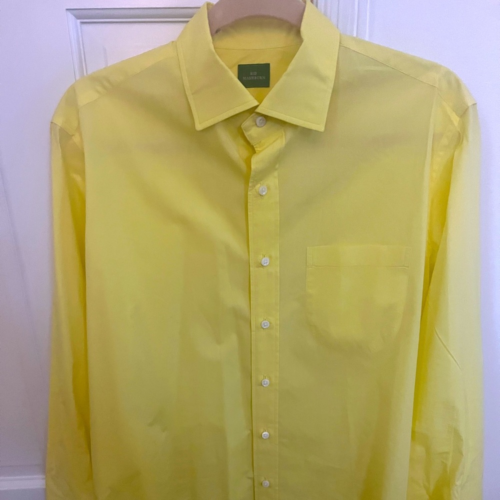 Sid Mashburn yellow long sleeve button down shirt. Medium